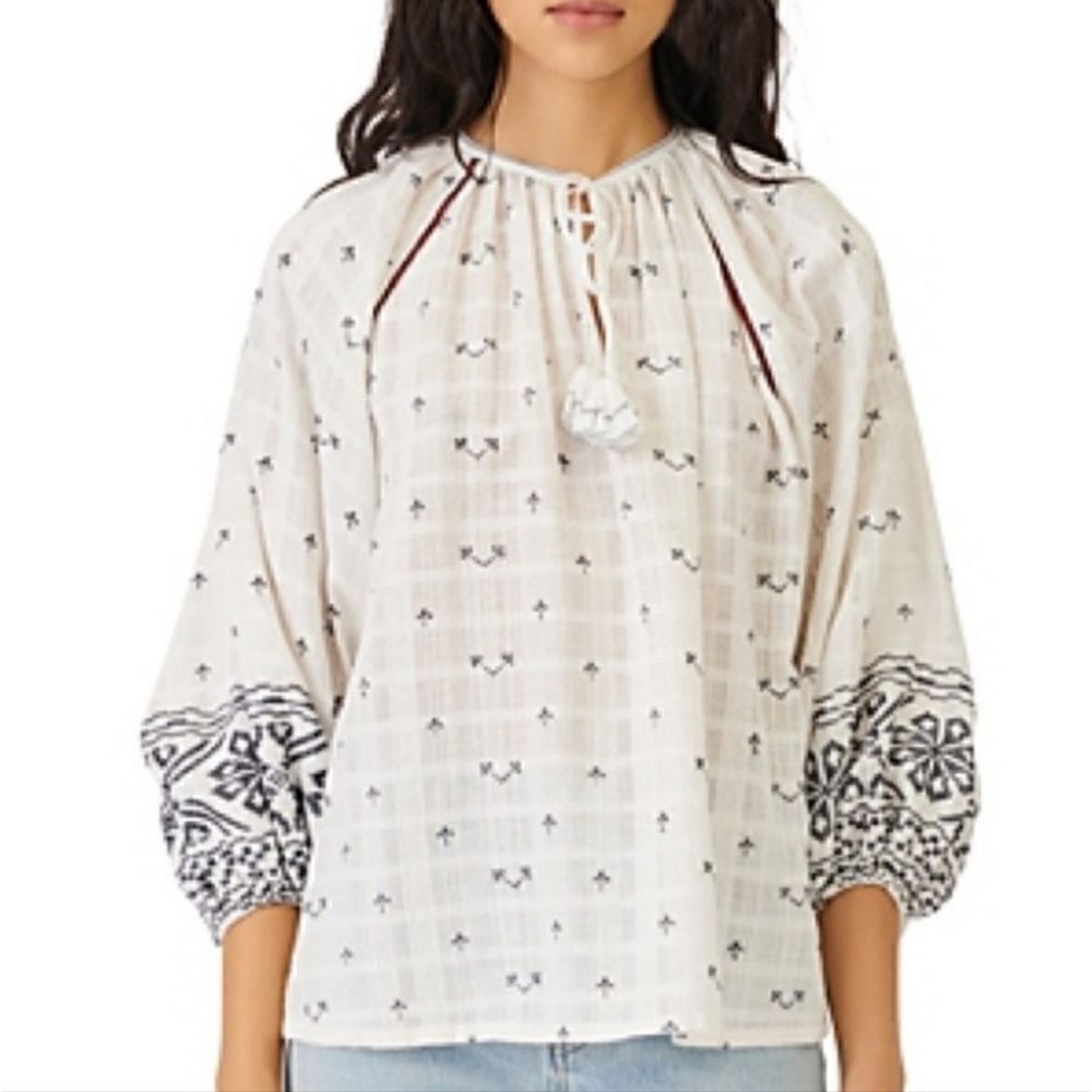 Maje Ibiza Embroidered Top Size 1
